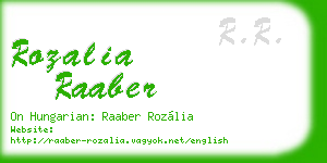 rozalia raaber business card